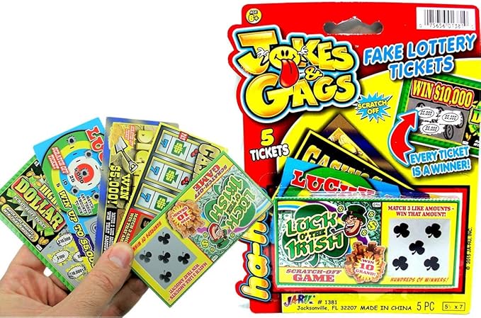 Ja-Ru Jokes & Gags Fake Lottery Tickets