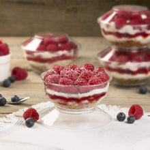 8 oz Cups with Lids/Bases Clear 20 ct.