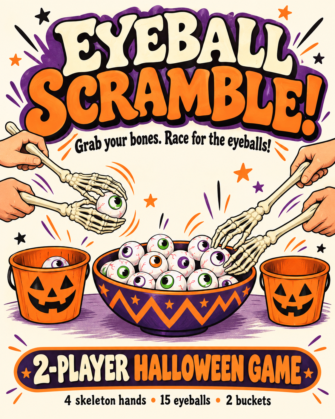 Eyeball Scramble Halloween Game