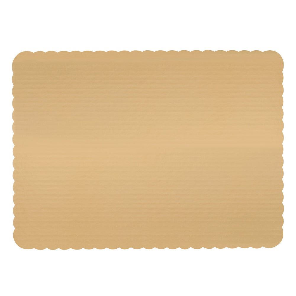 Gold Laminated Scalloped Cake Board