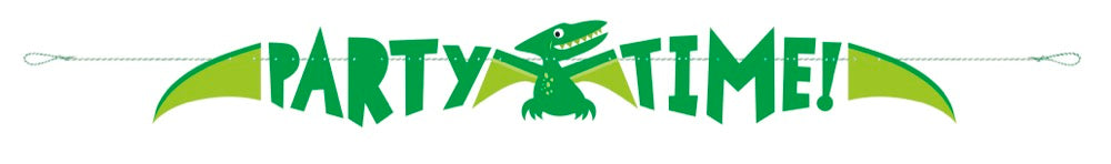 Blue & Green Dinosaur Banner 5ft