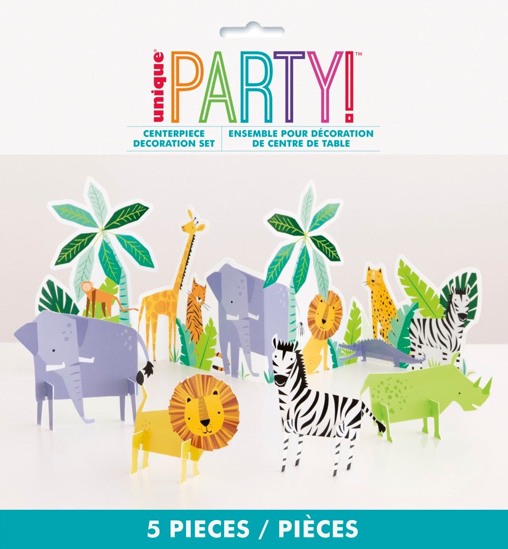 Animal Safari Table Decorating Kit 5pc