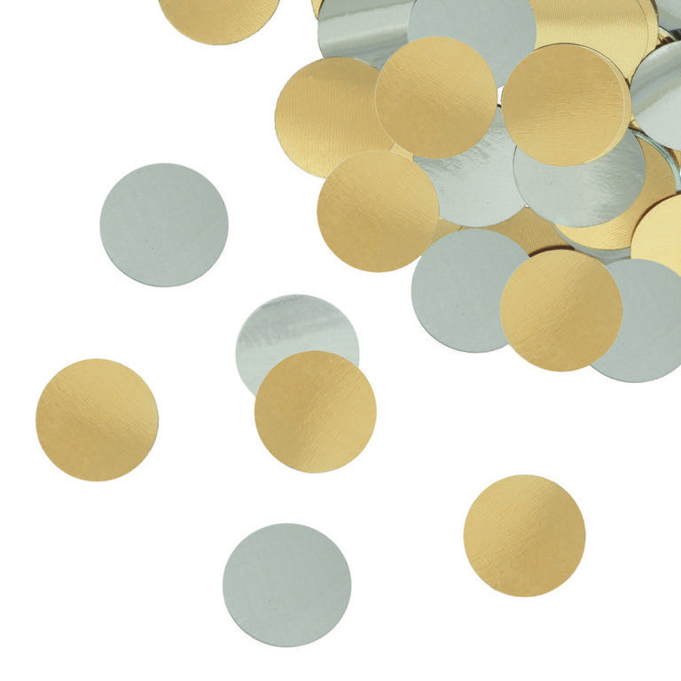 Foil Silver and Gold Confetti 2oz