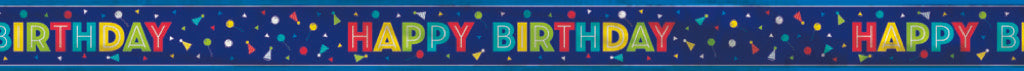 Peppy Birthday Happy Birthday Foil Banner 12ft