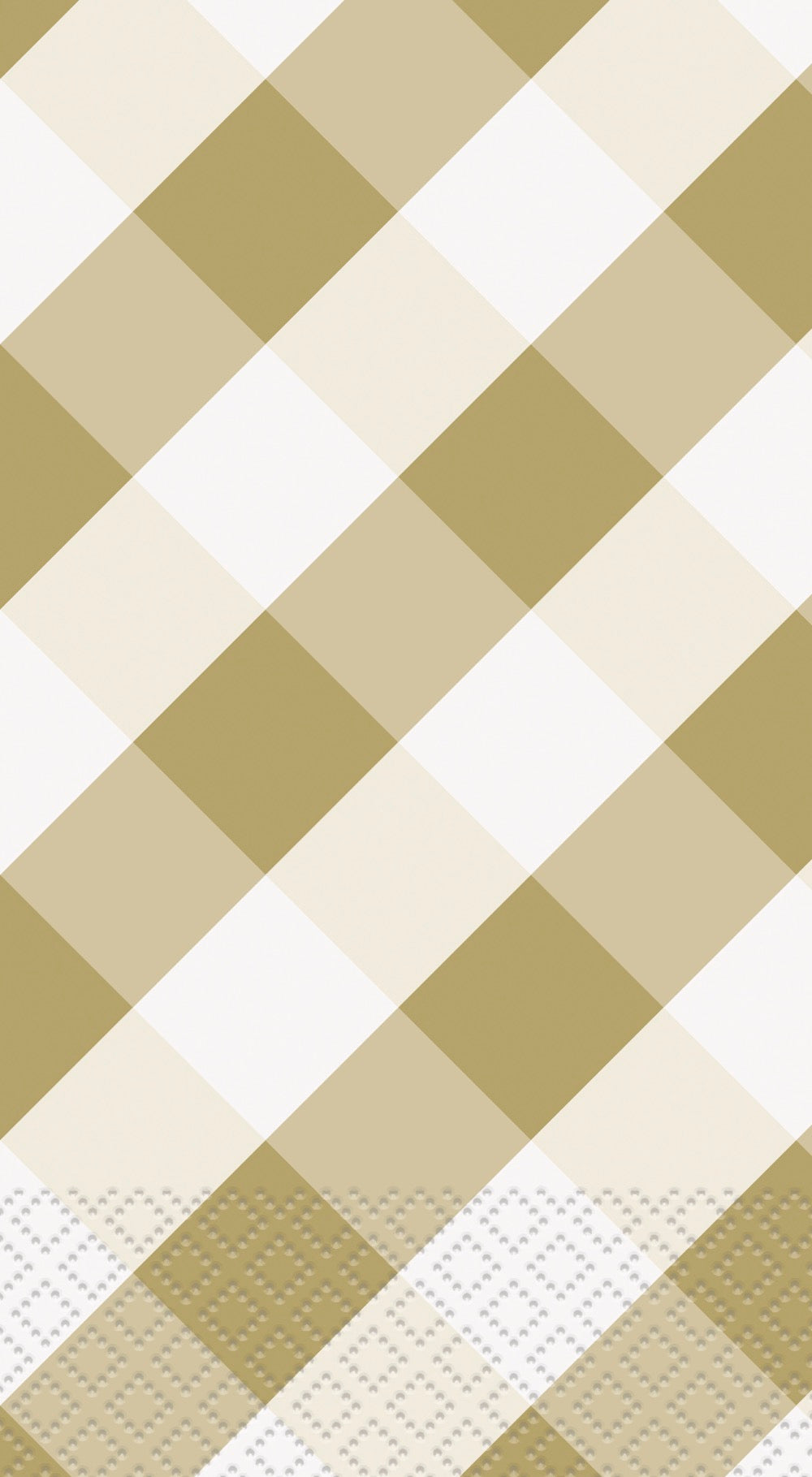 Gold Gingham Guest Towels 16ct