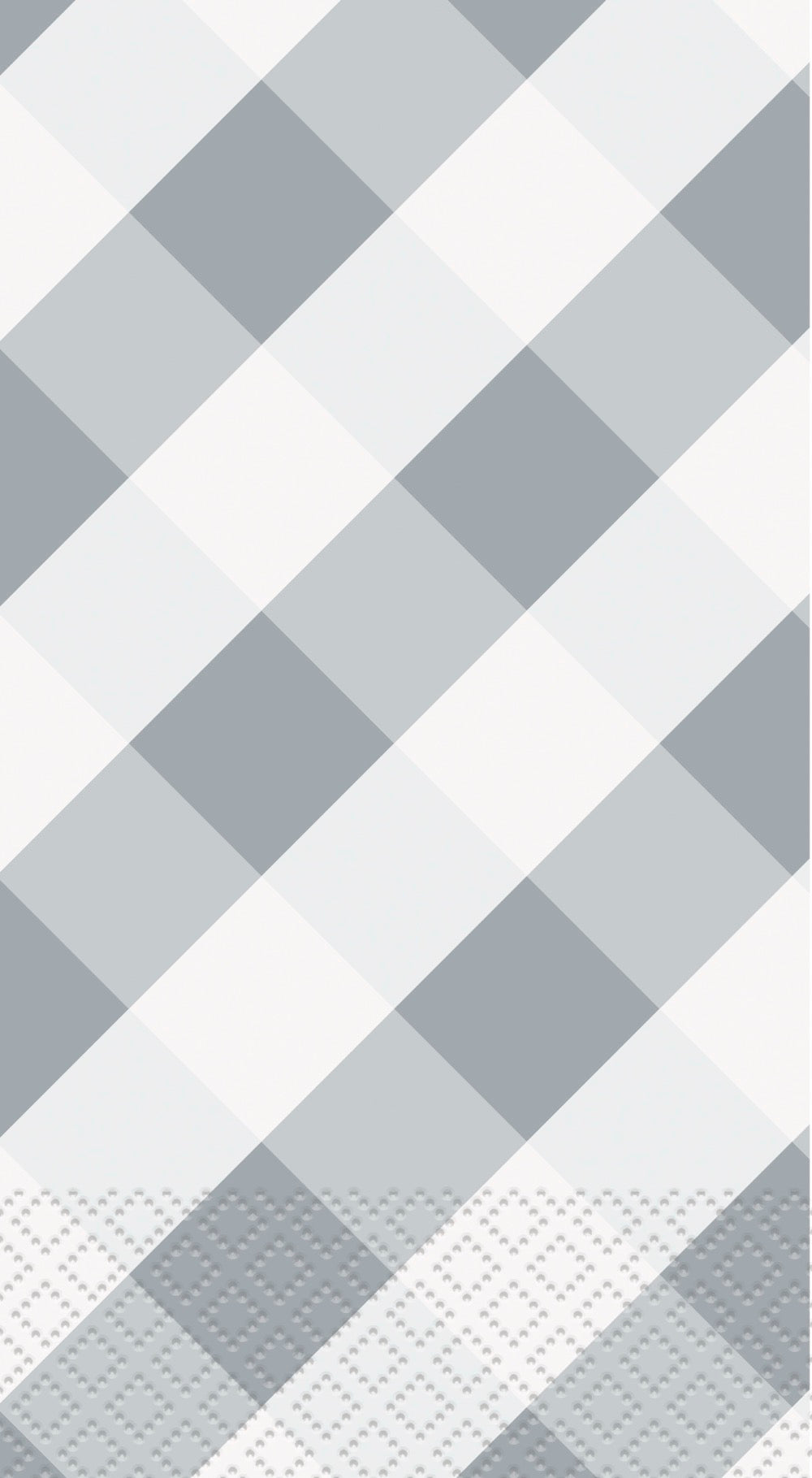 Silver Gingham Guest Towels 16ct
