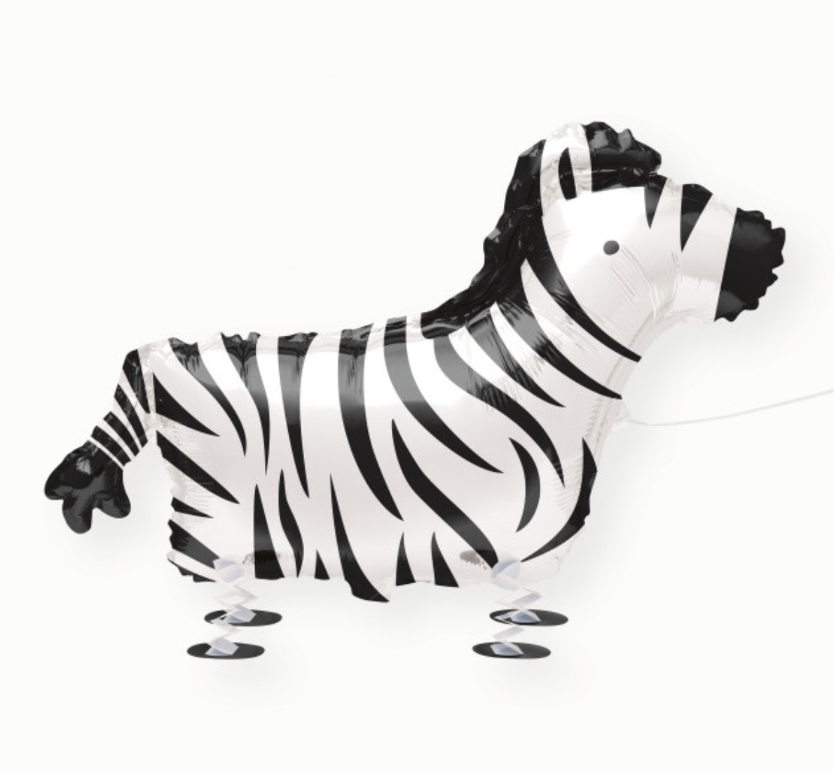Walking Pet Zebra Foil Balloon
