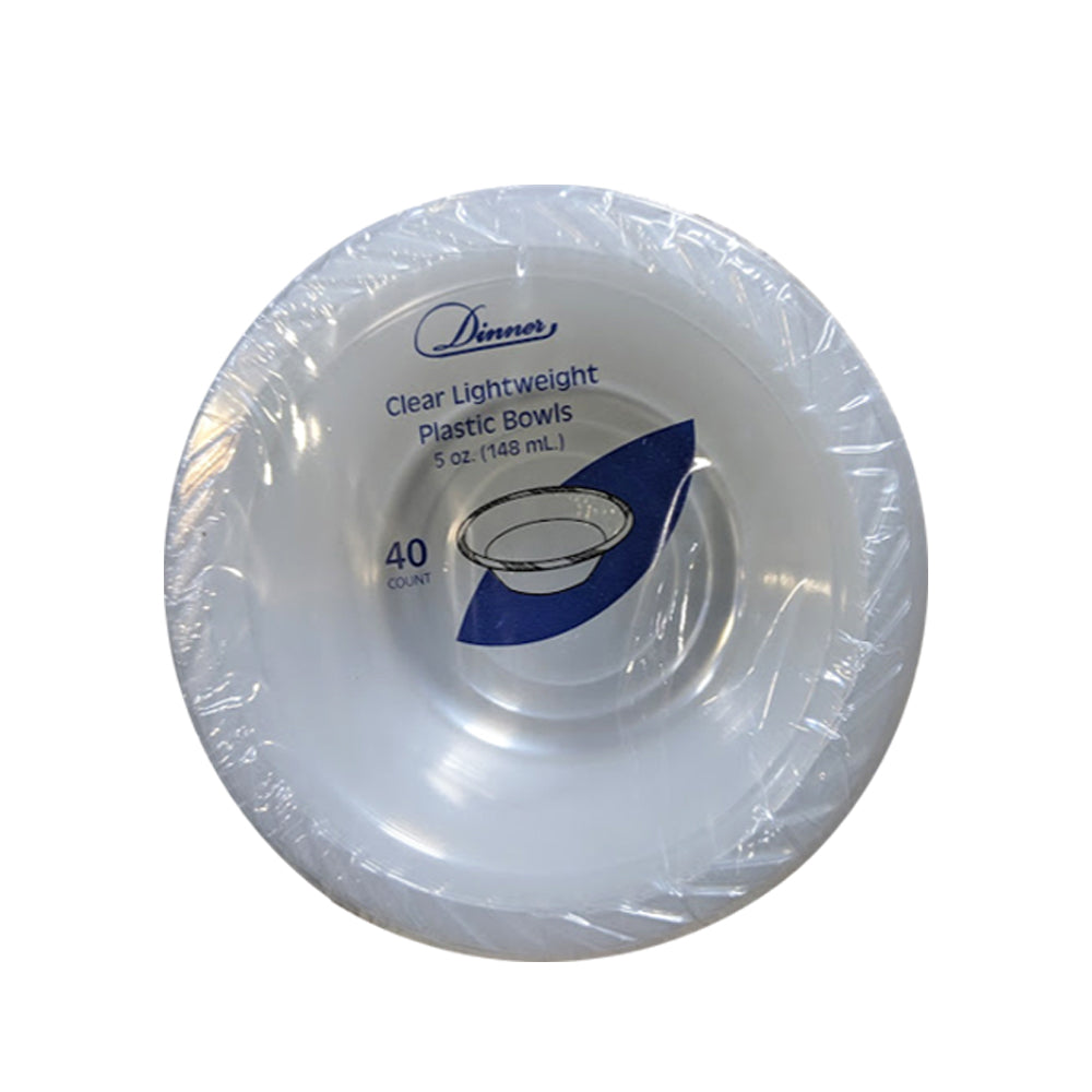 5oz Clear Plastic Bowls 40ct