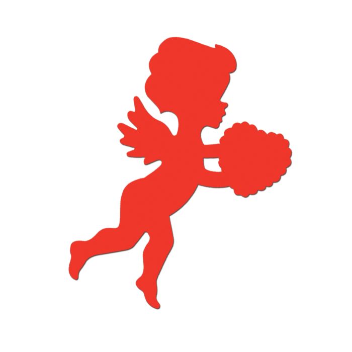 Printed Cupid Cutout 13"