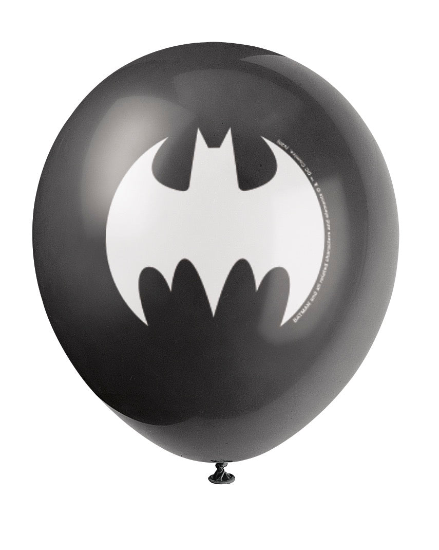 Batman 12in Latex Balloons 8ct