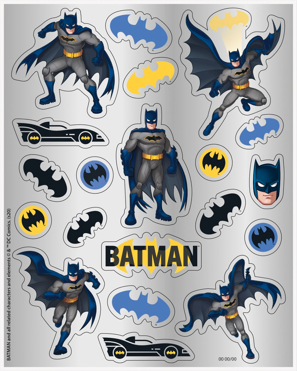 Batman Sticker Sheets 4ct