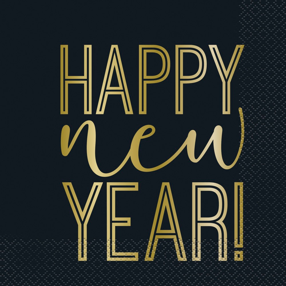 Roaring New Years Lunch Napkins 16ct