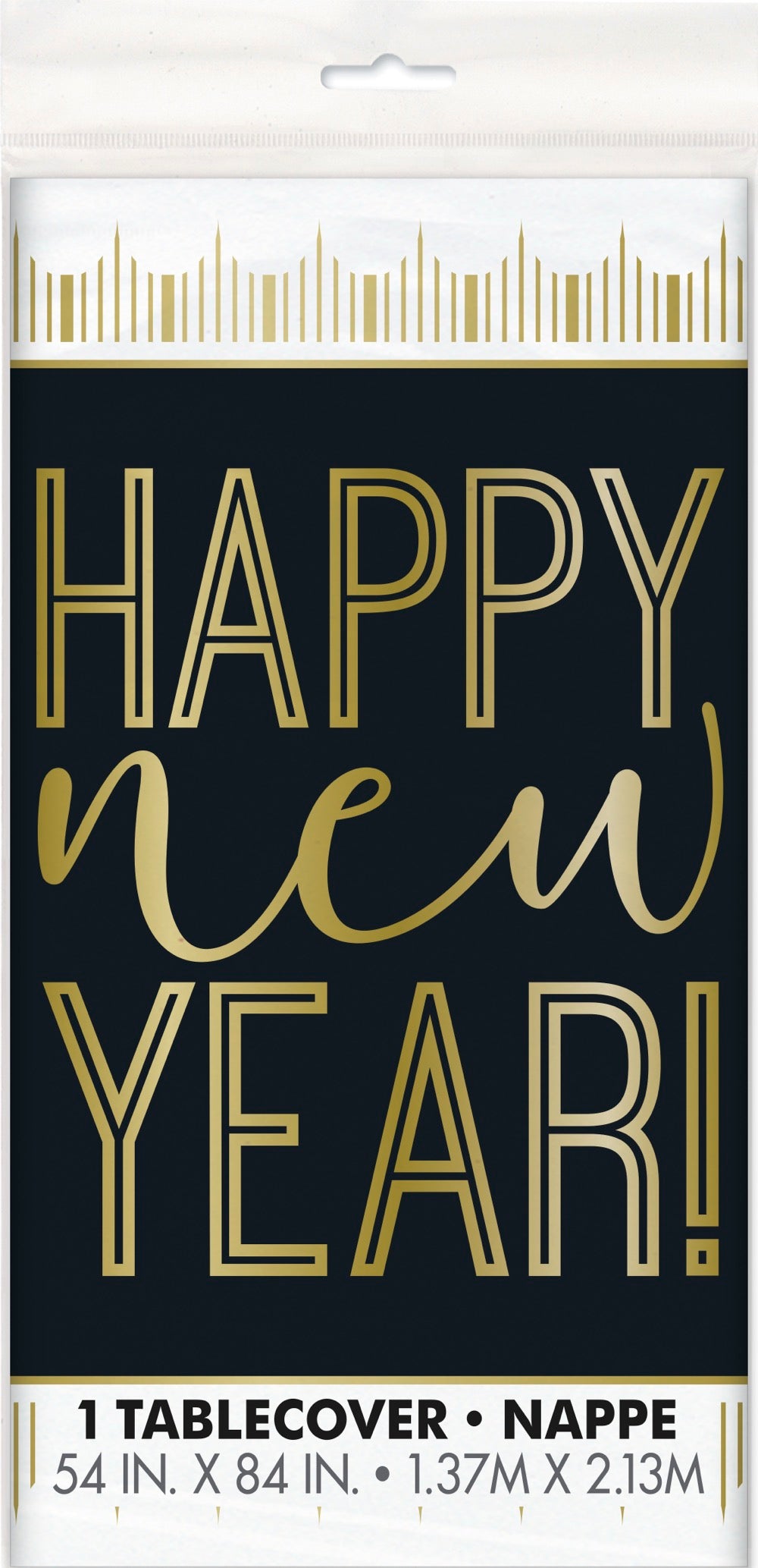 Roaring New Years Rectangular Plastic Table Cover 54 x 84
