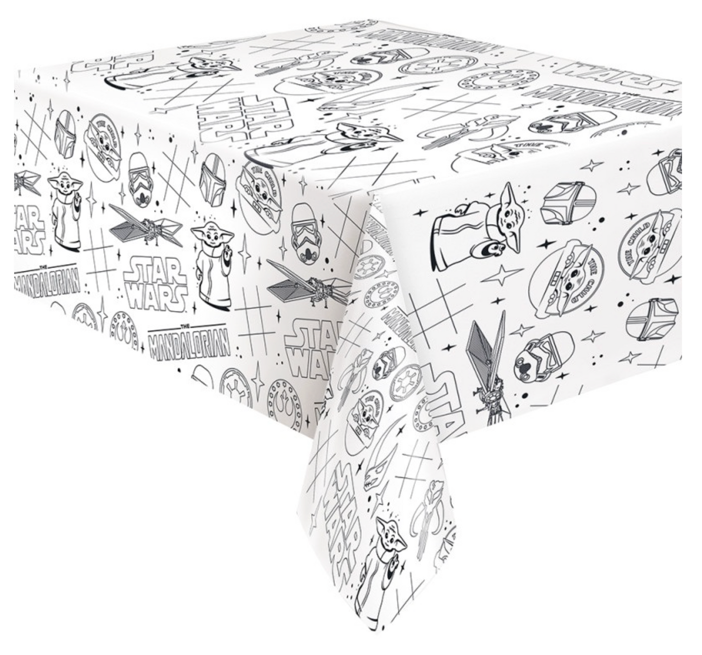 Mandalorian Activity Paper Table Cover 54" x 84"