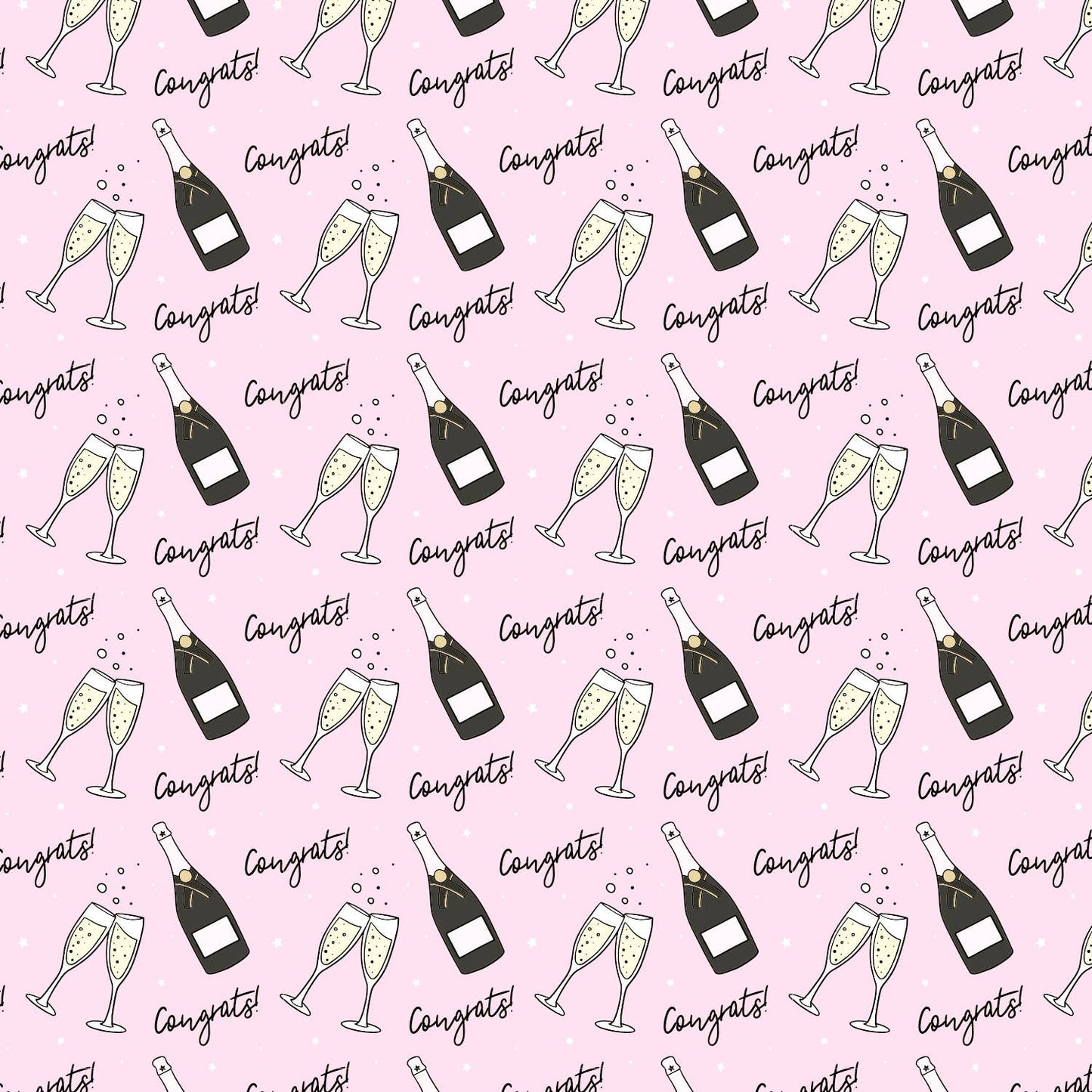 Congrats Champagne Wrapping Paper Roll