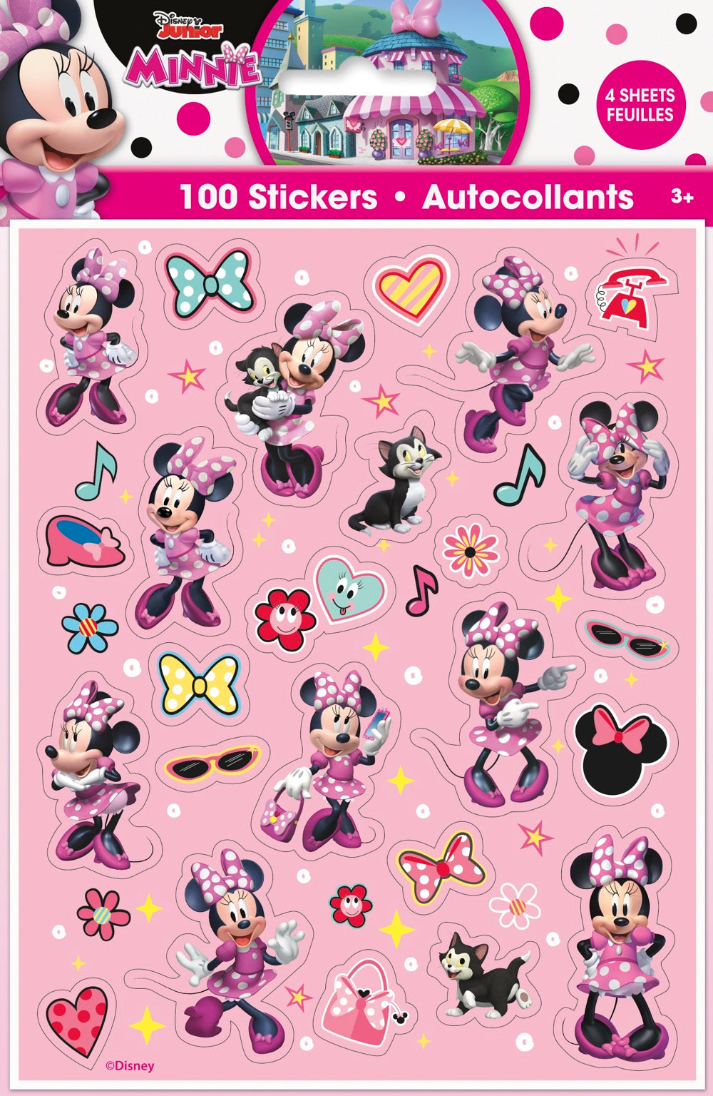 Minnie Mouse Stickers 100ct