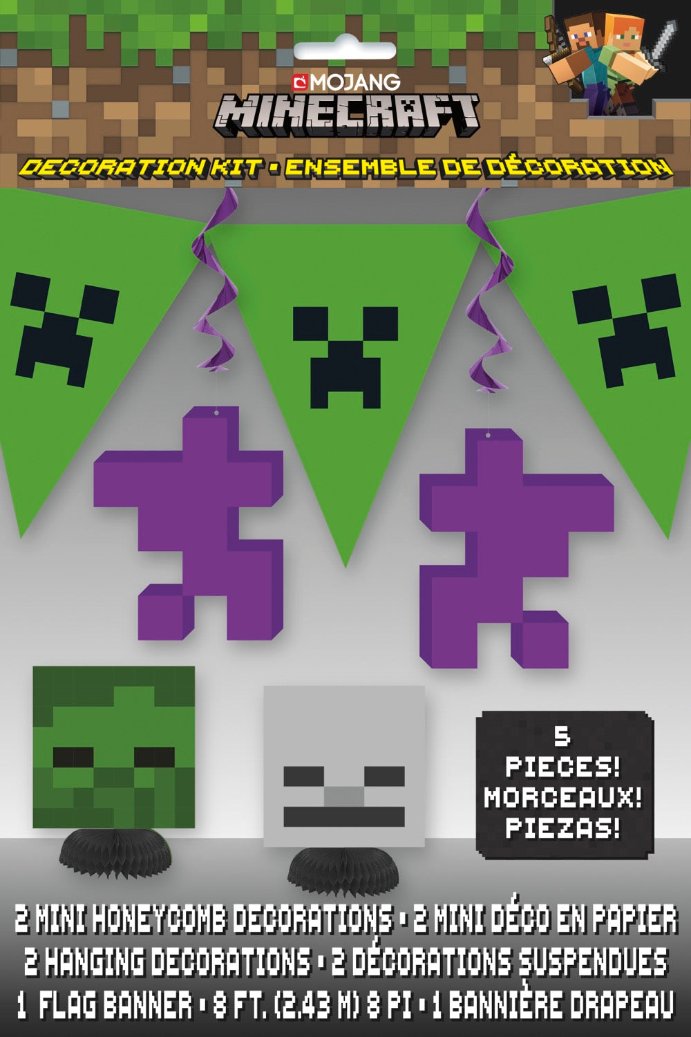 Minecraft Decorating Kit 5pc