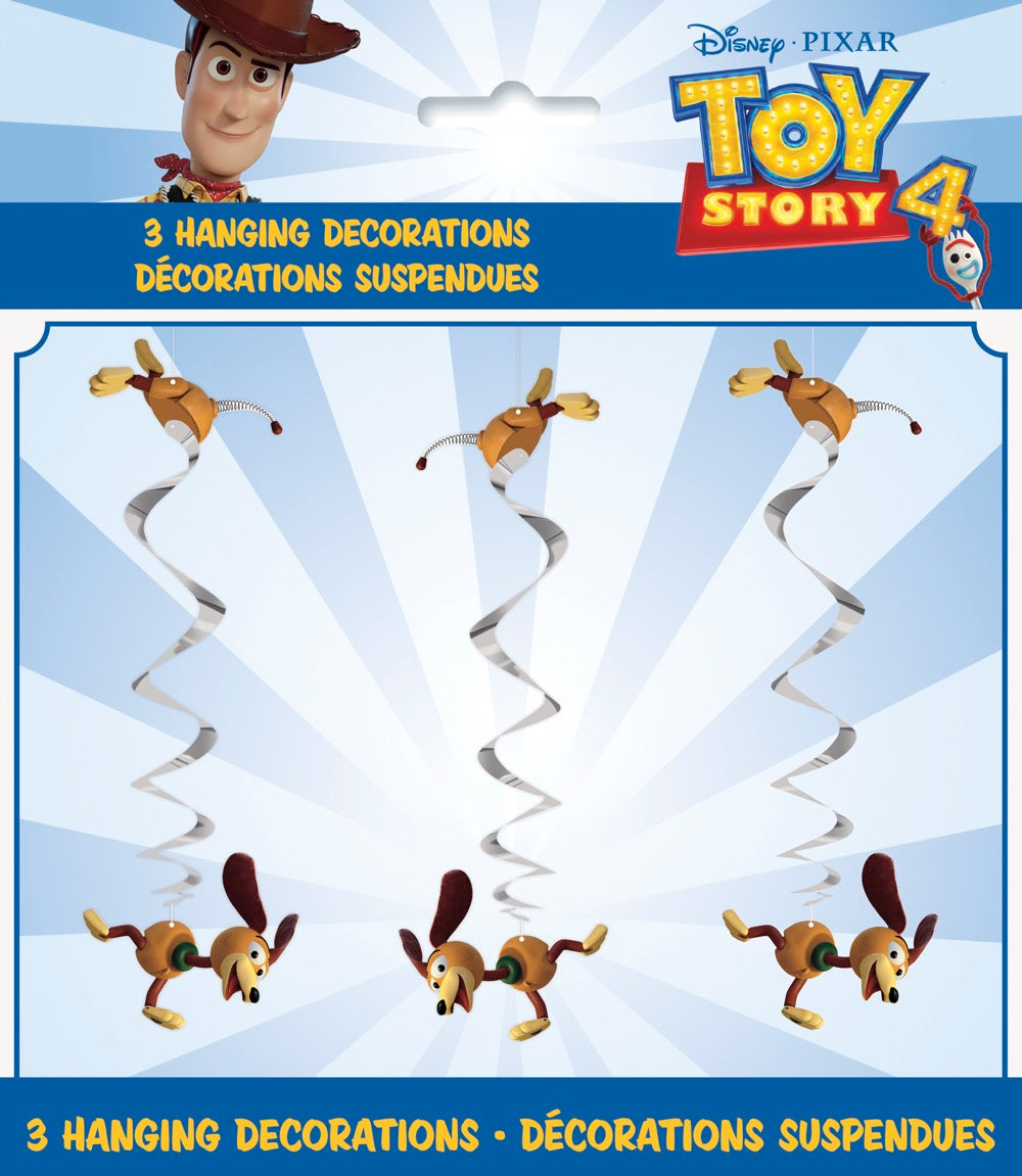 Disney Toy Story 4 Hanging Swirl Decorations 26in 3ct