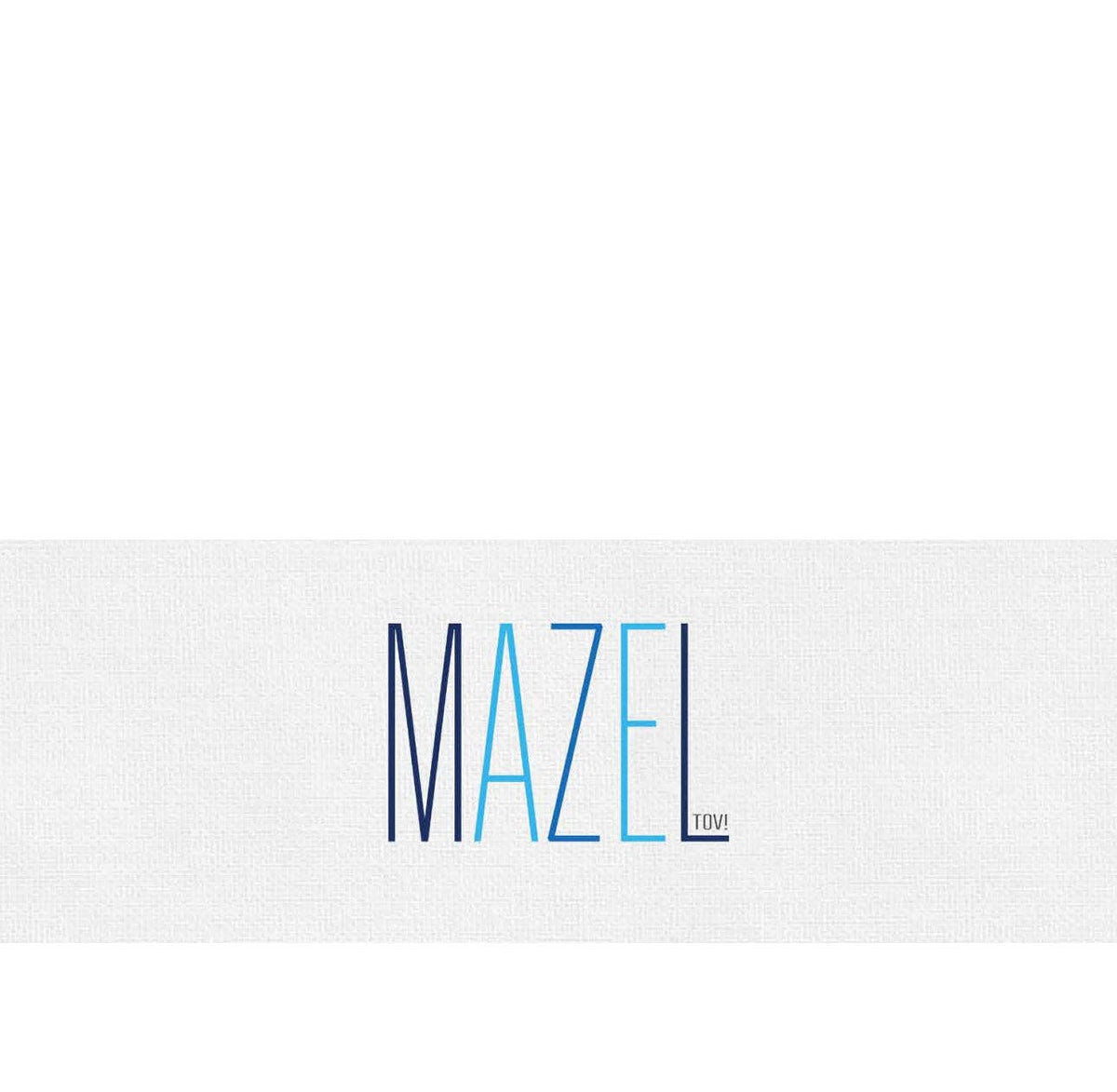 Mazal Tov Blue Cocktail Napkin