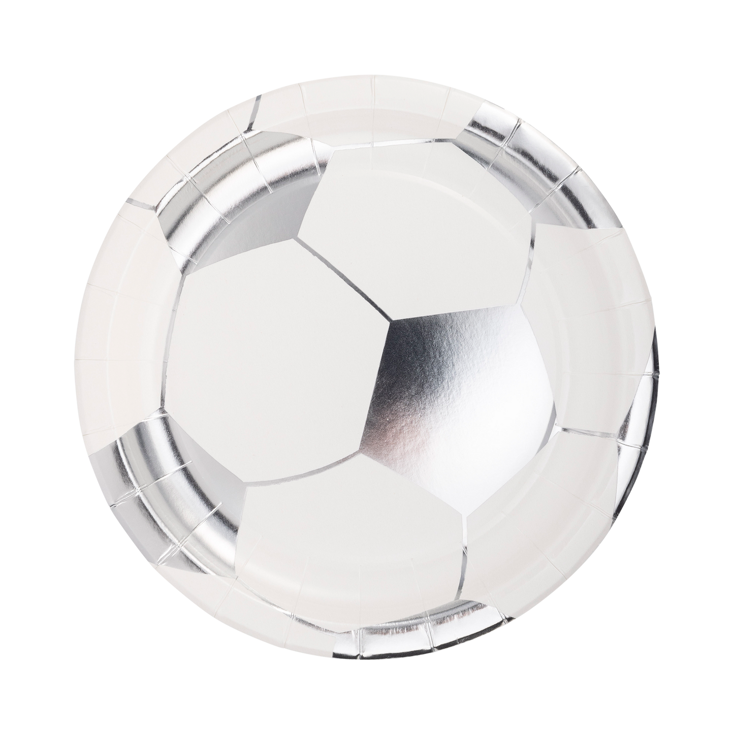 Soccer Ball 8in Plates 8ct