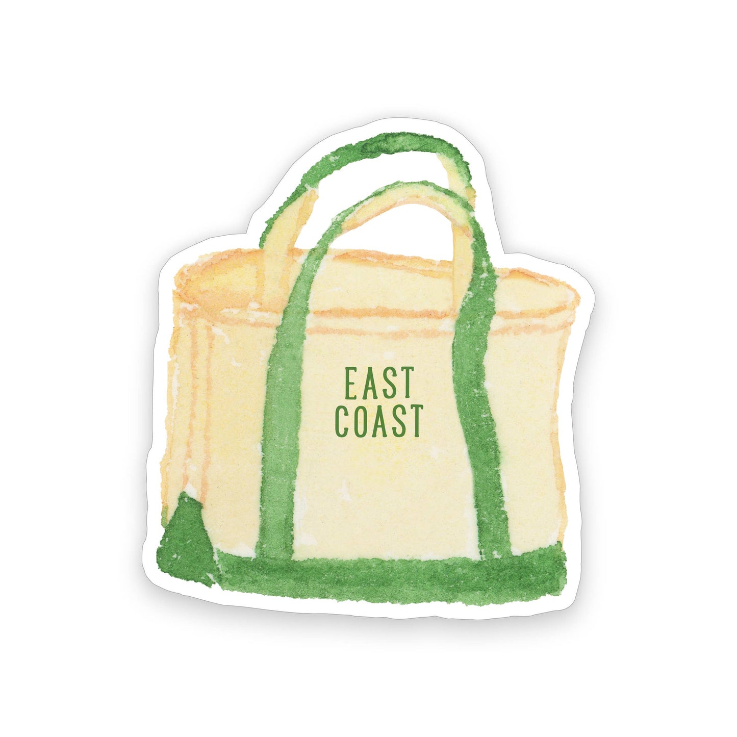 East Coast Tote Bag Sticker | East Coast Sticker | 2" x 2.5"