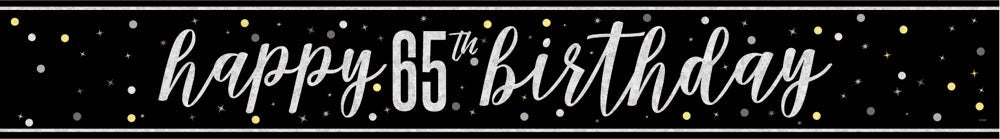 Glitz Black Prism Foil Banner 9ft - 65