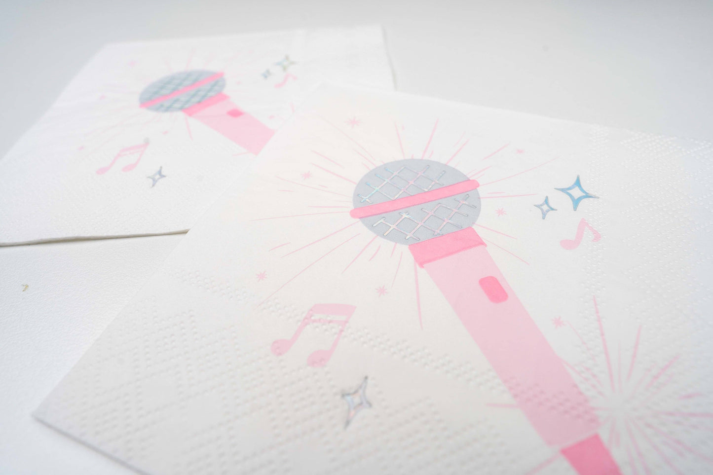 Pop Star Dance Party Microphone Cocktail Napkins 16ct