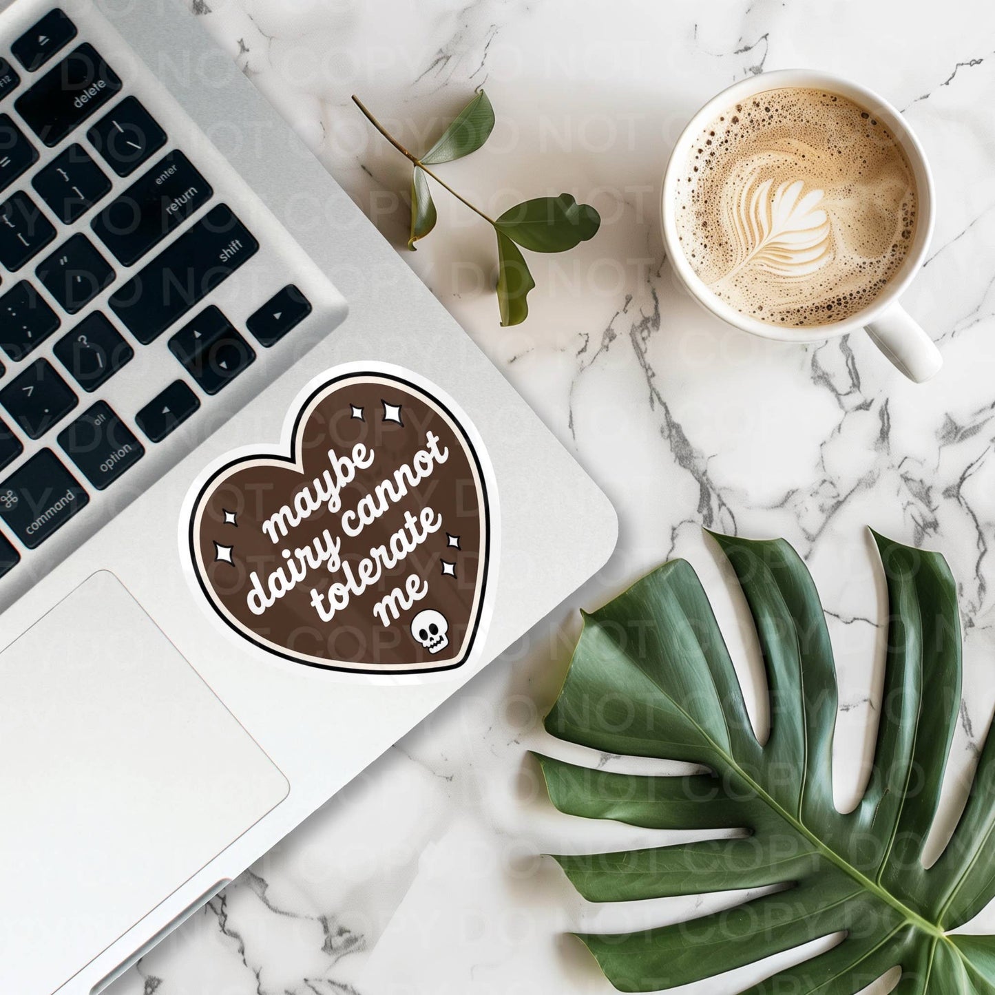 Maybe Dairy Cannot Tolerate Me Funny Vinyl Sticker