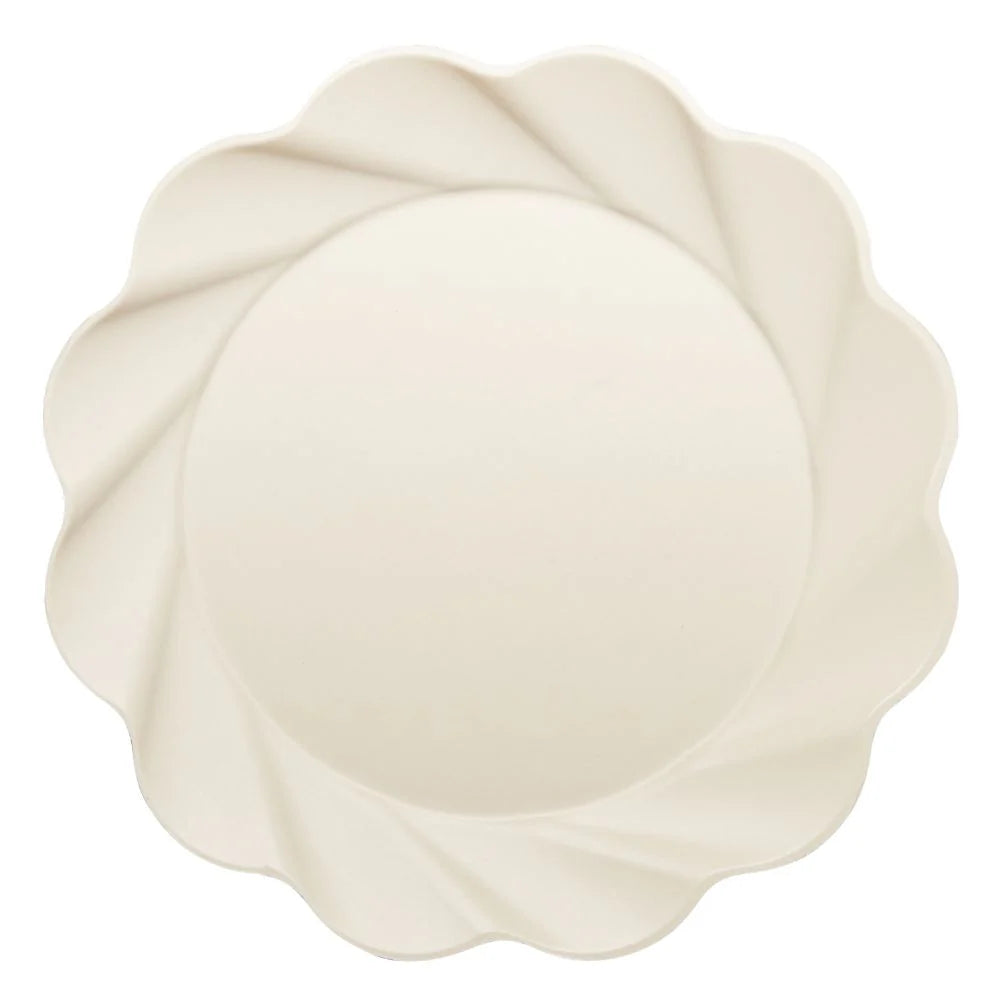Cream Eco 12in Dinner Plates 8ct