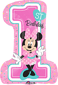 Minnie 1st Birthday 28in Balloon