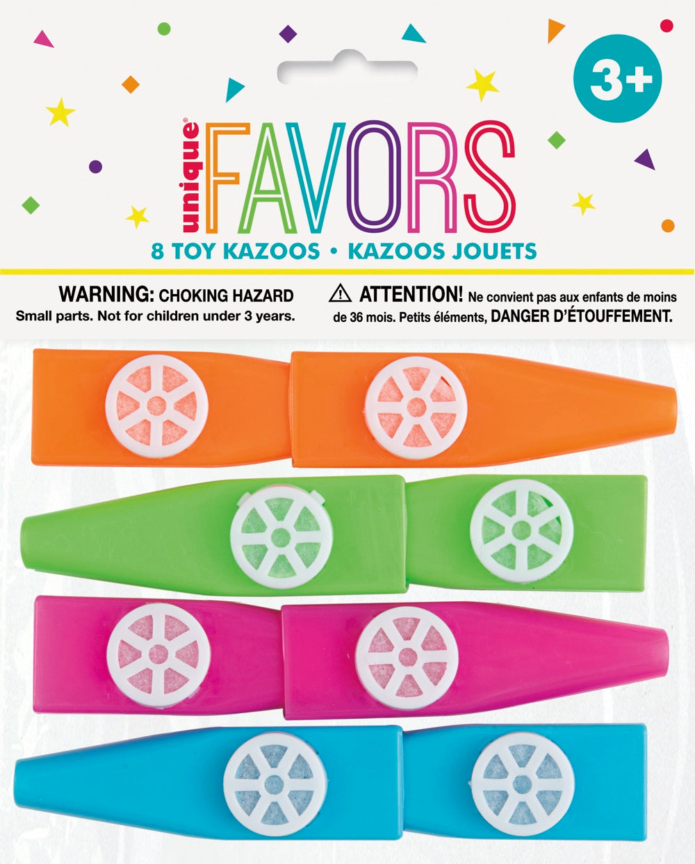 Kazoos 3" 8ct