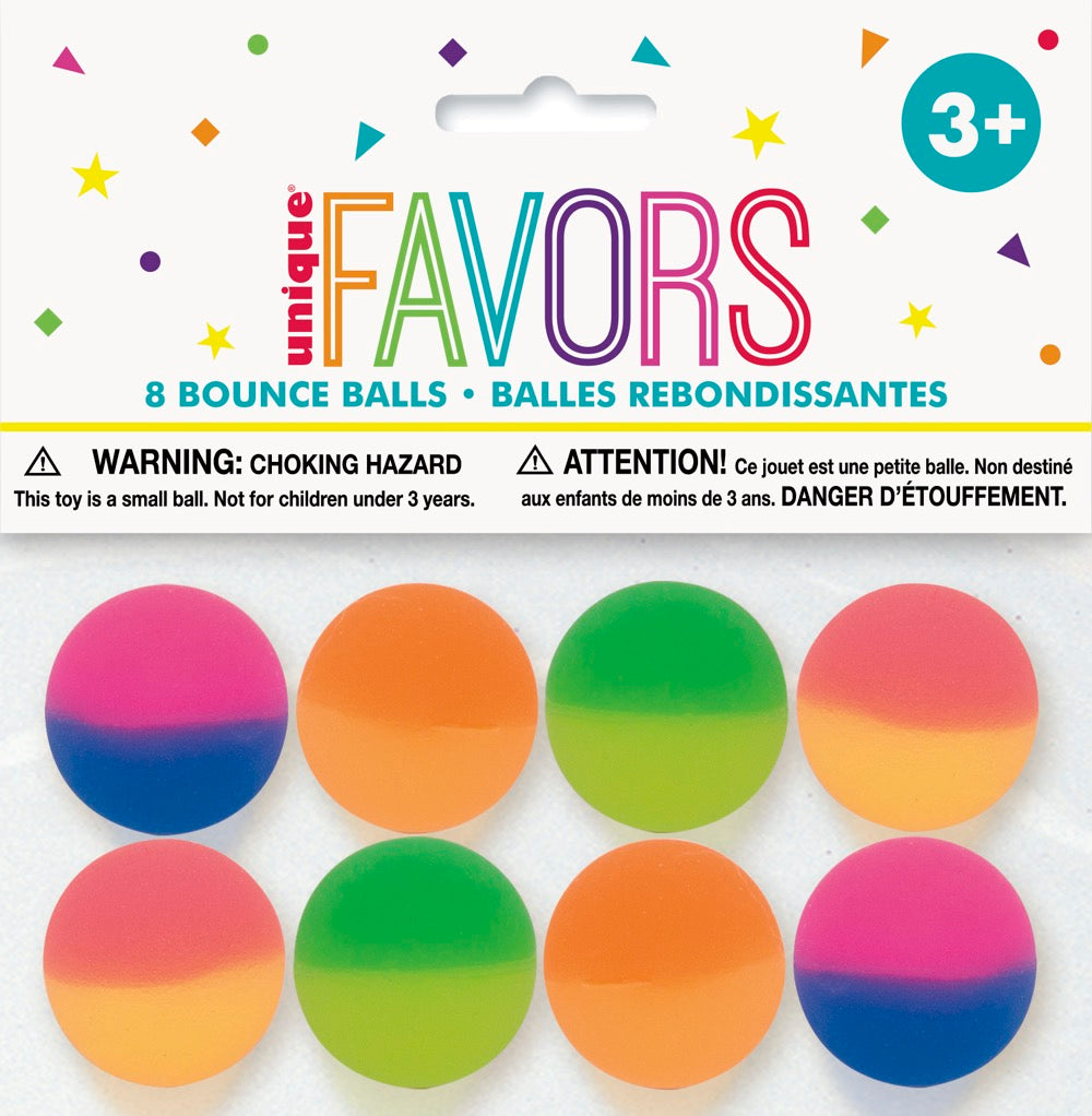 Two Tone Bounce Balls 8ct