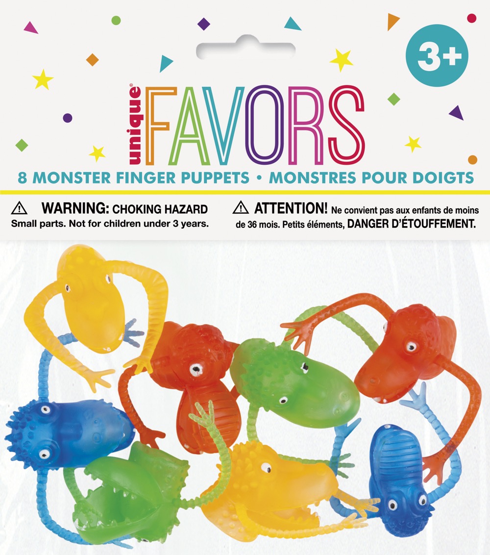 Monster Finger Puppets 8ct