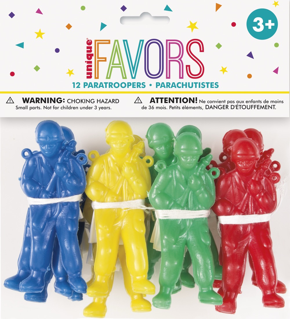 Paratroopers 3¾"H 12ct