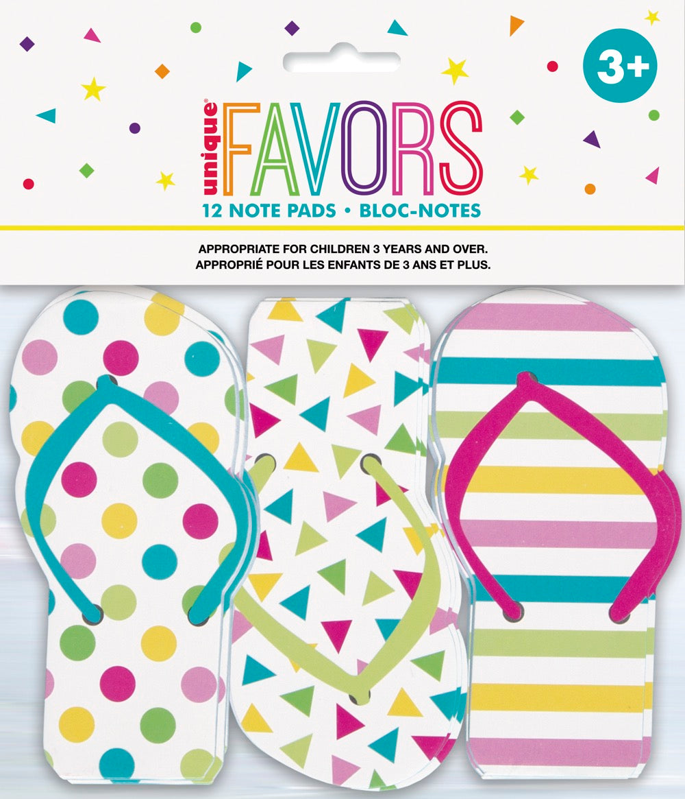 Flip Flop Note Pads 12ct