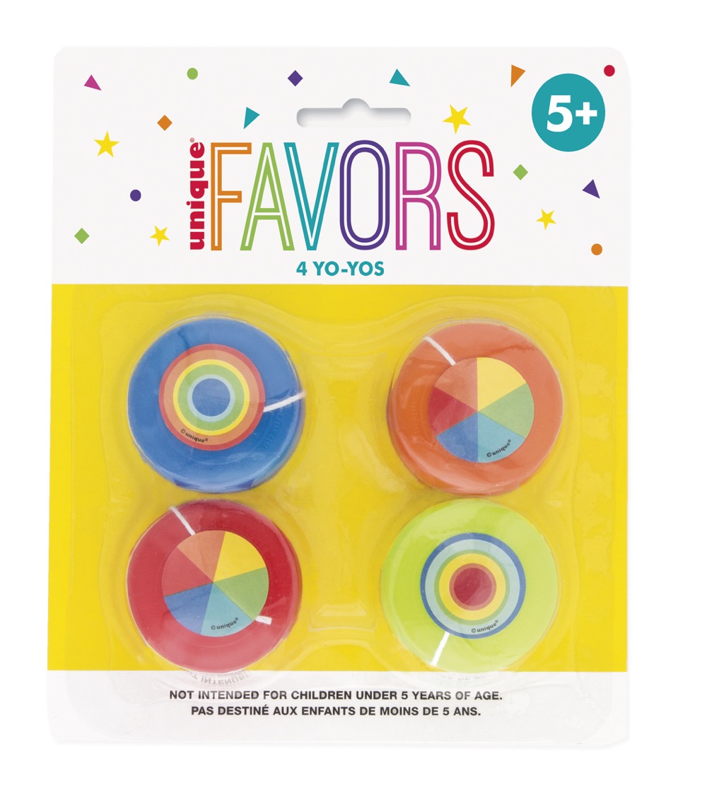 Plastic Yo-Yos 4ct