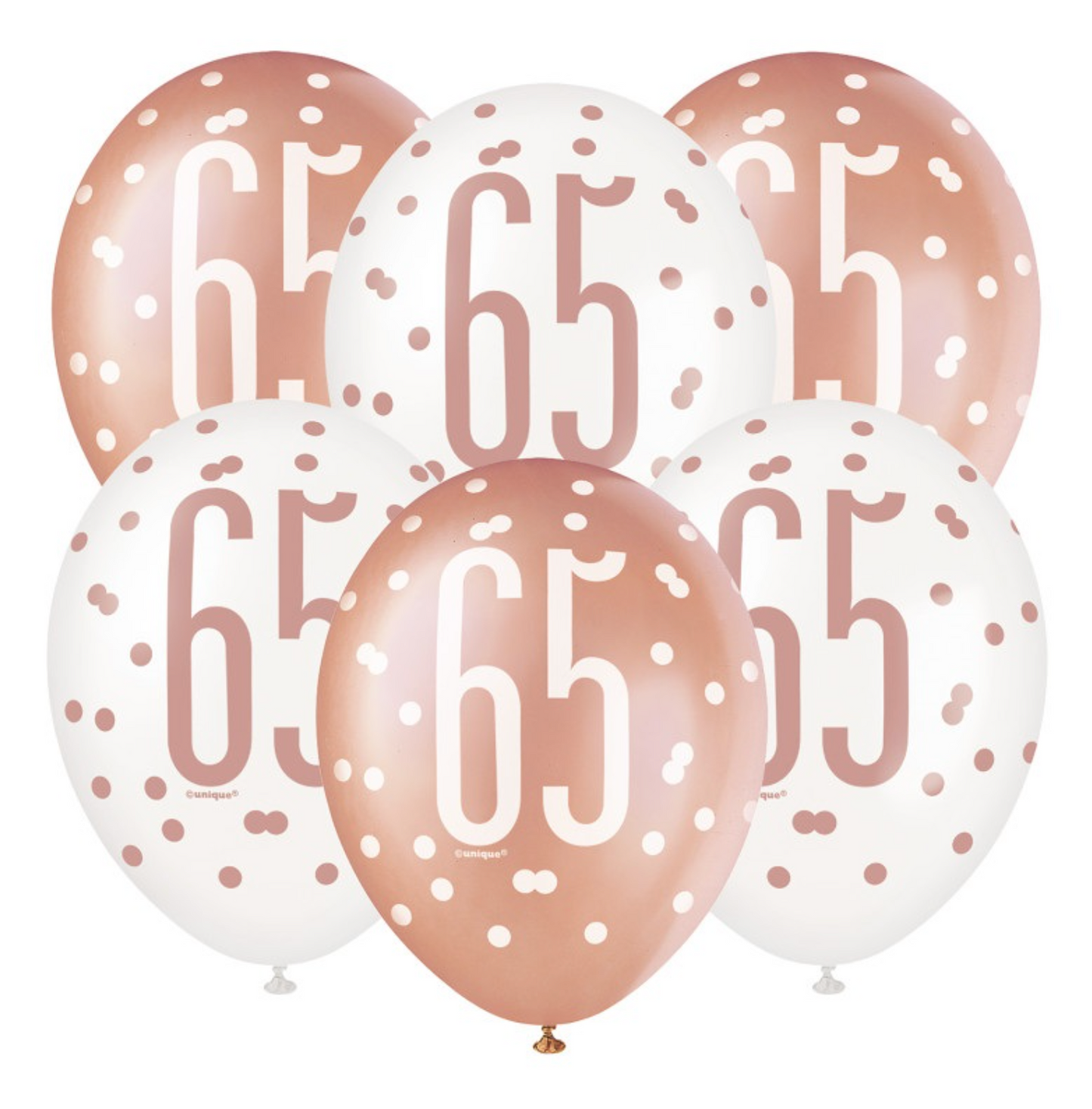 Rose Gold 12in Latex Balloons 12ct - 65