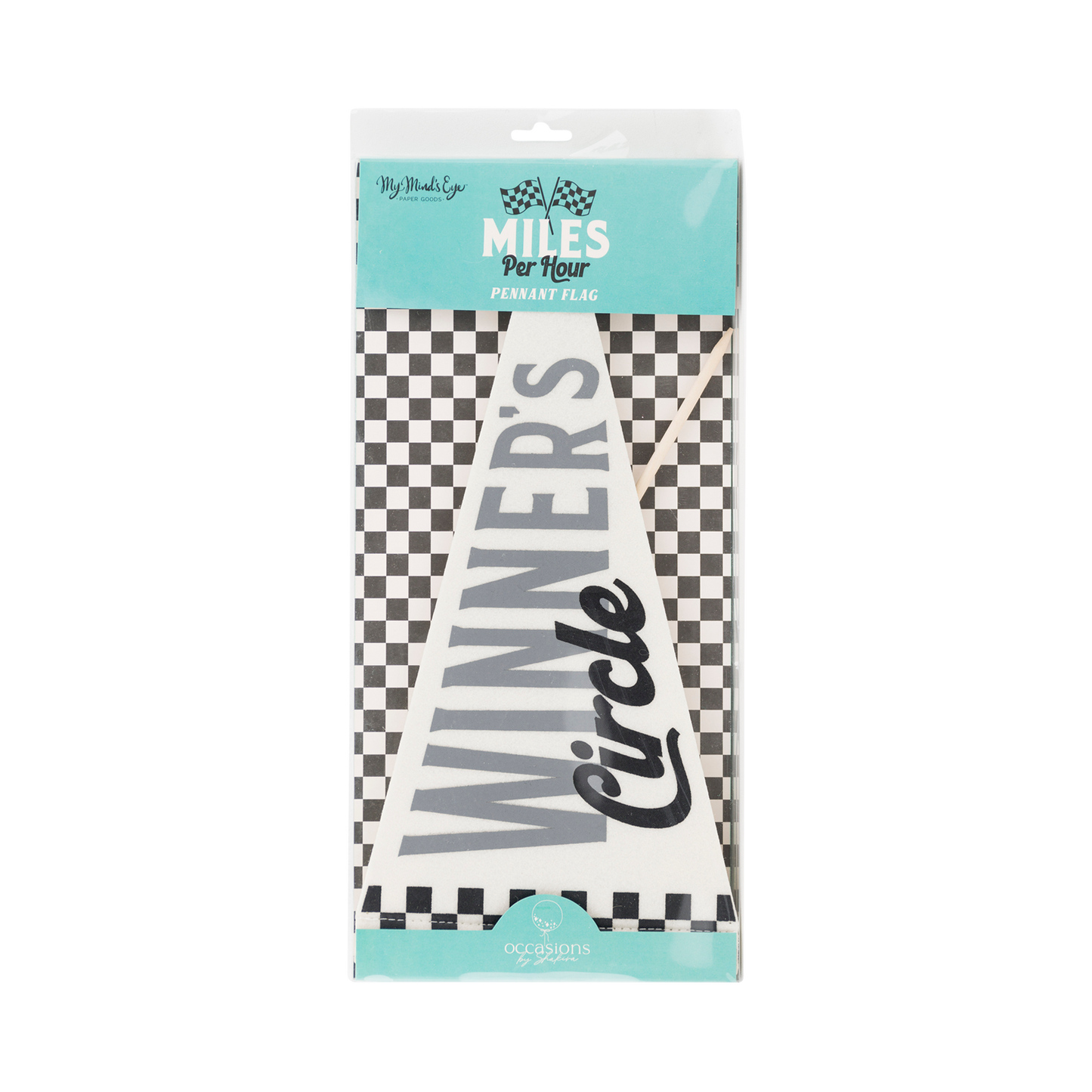 Miles per Hour Winners Circle Felt Pennant