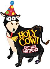 #121 Holy Cow Birthday 42in Balloon