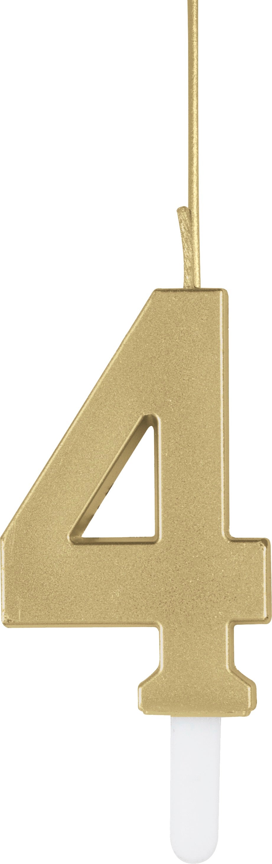 Gold Number Sparkler-Topped Birthday Candle