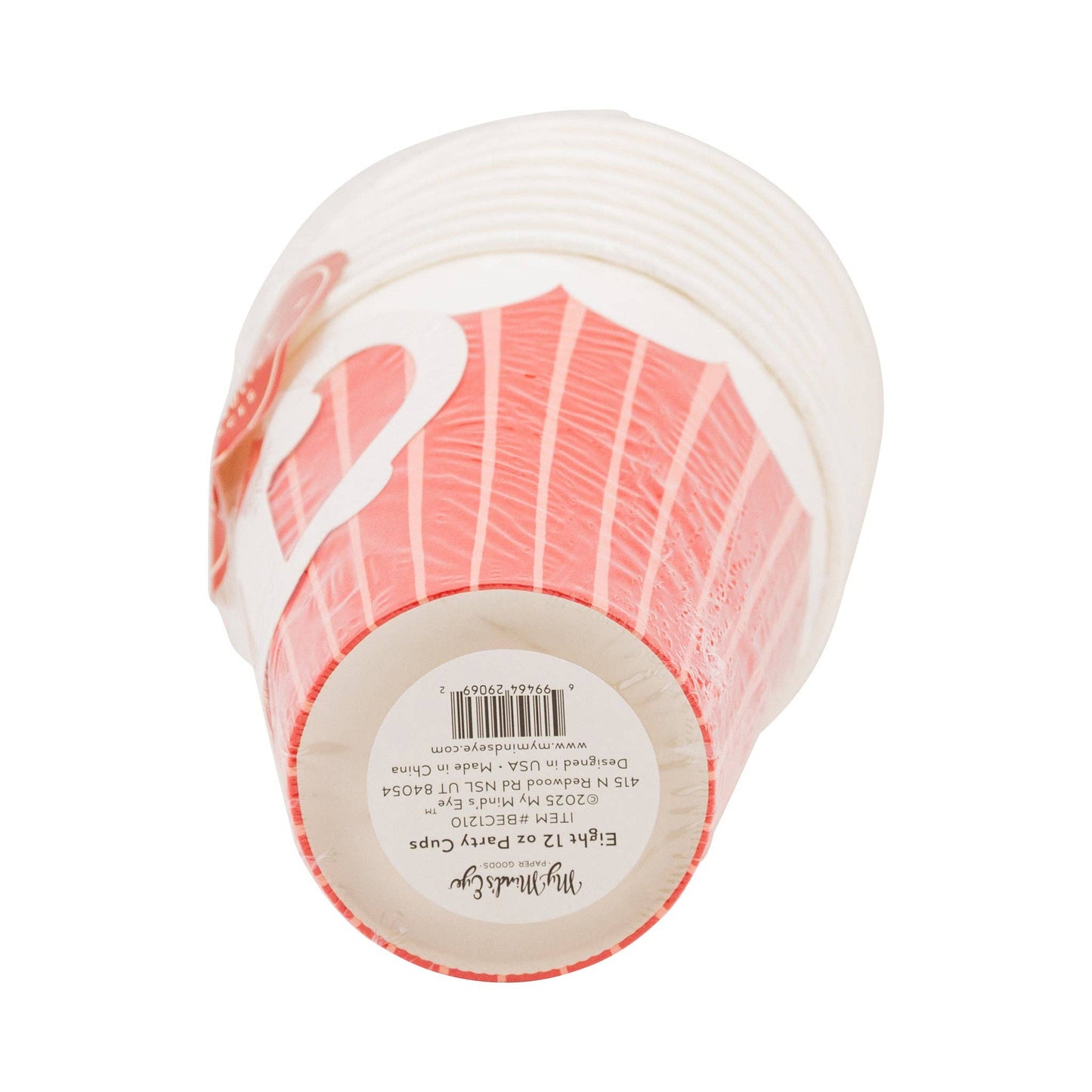 Striped Cup With Handle 8ct