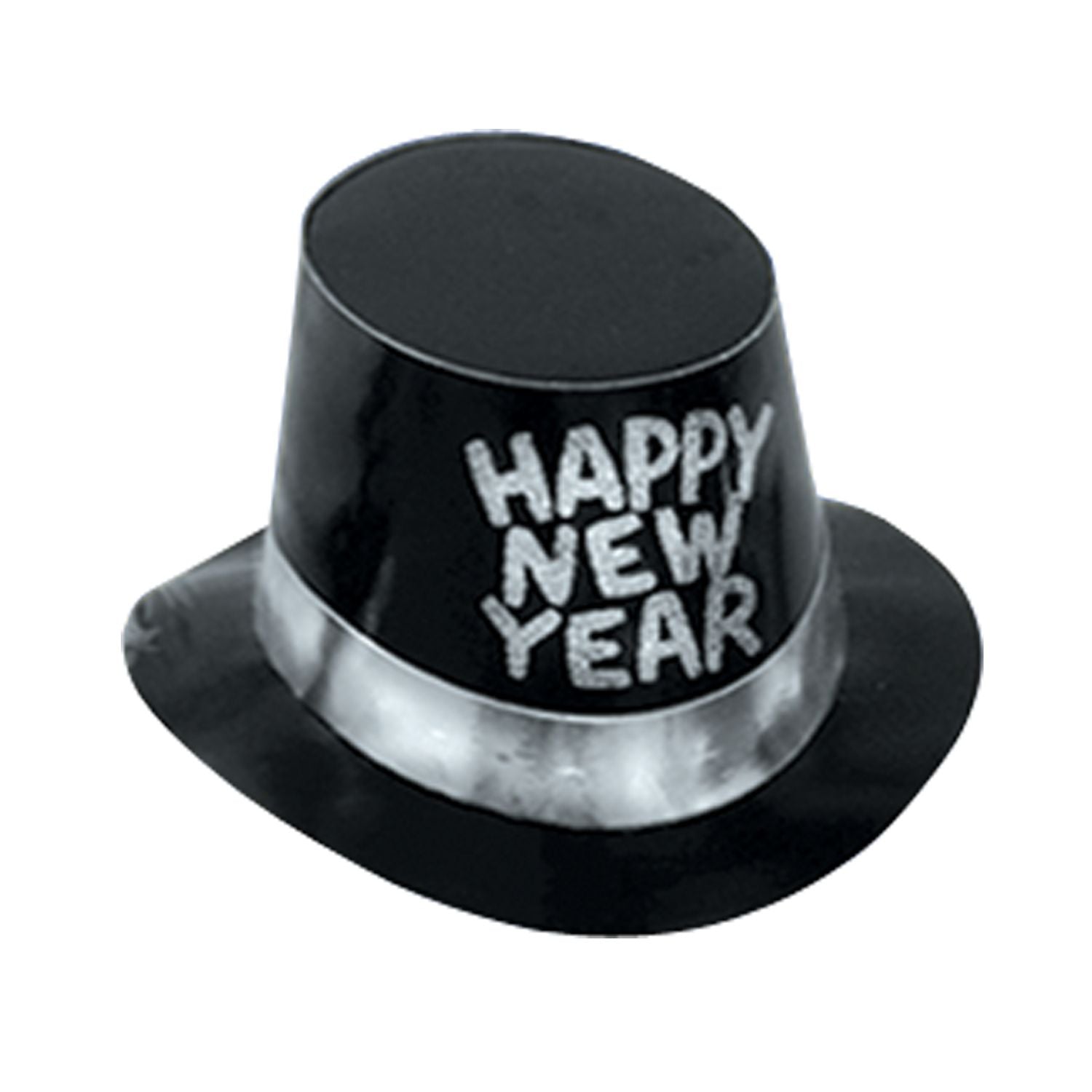 Black Hi-Hat w/Glittered Silver HNY