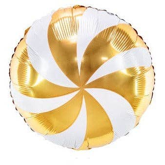 S01 Gold Candy Round Foil Balloon 18in