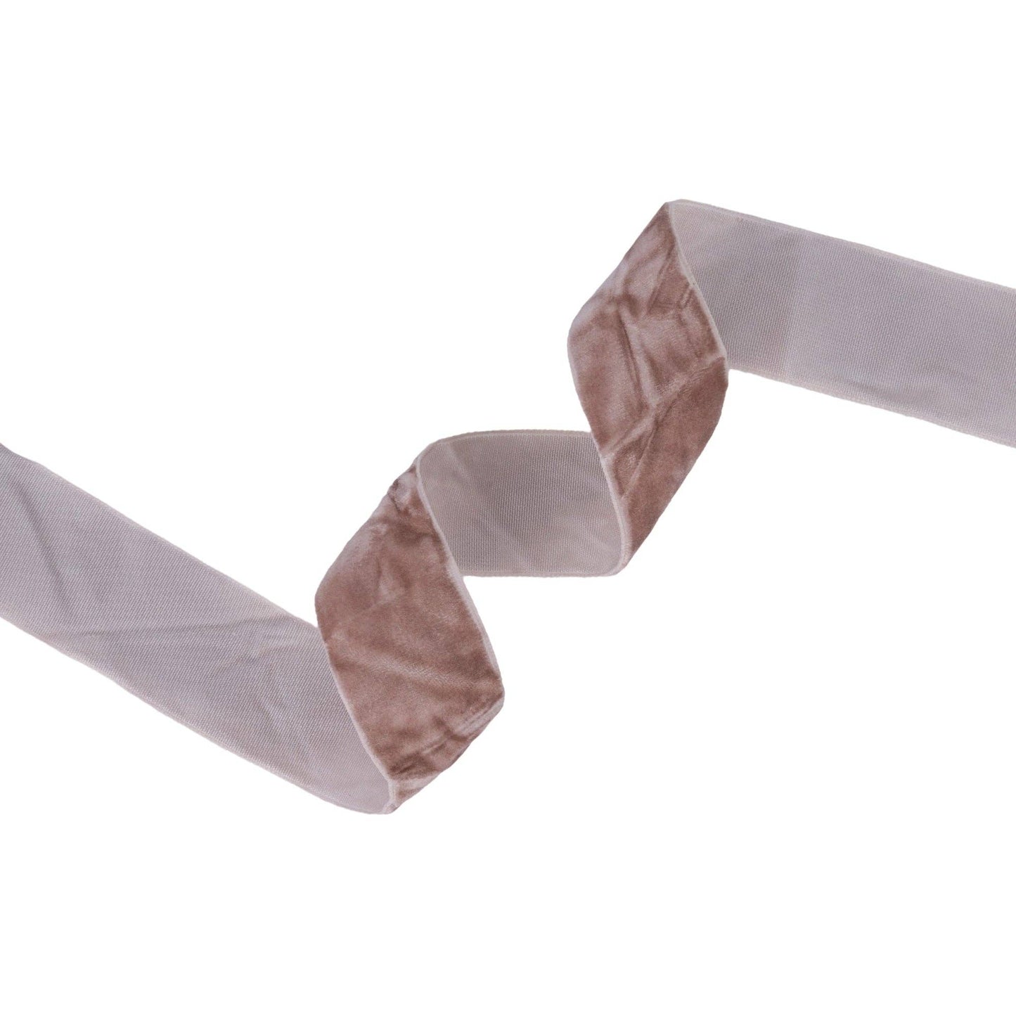 1" Crushed Velvet | Champagne | 10 Yard Roll