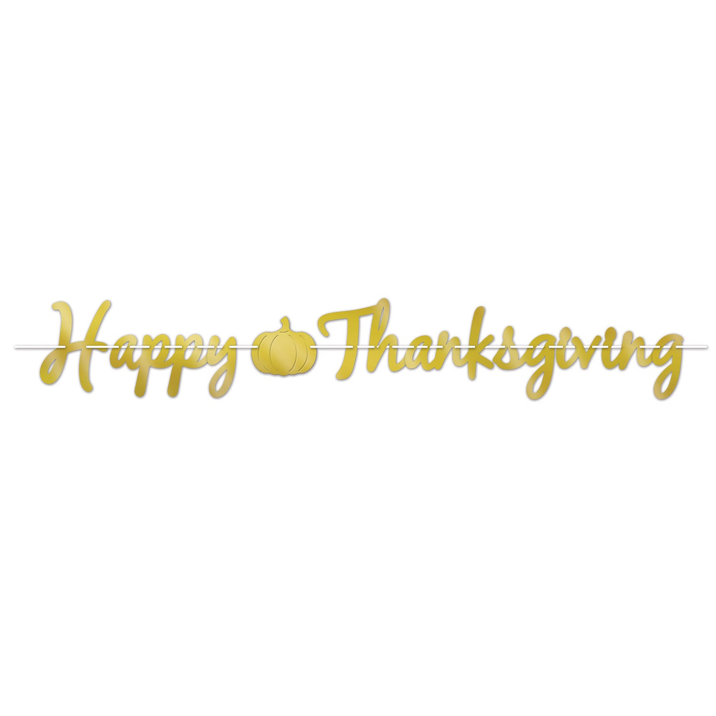 Foil Happy Thanksgiving Streamer