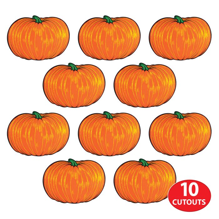 Mini Pumpkin Cutouts 10ct