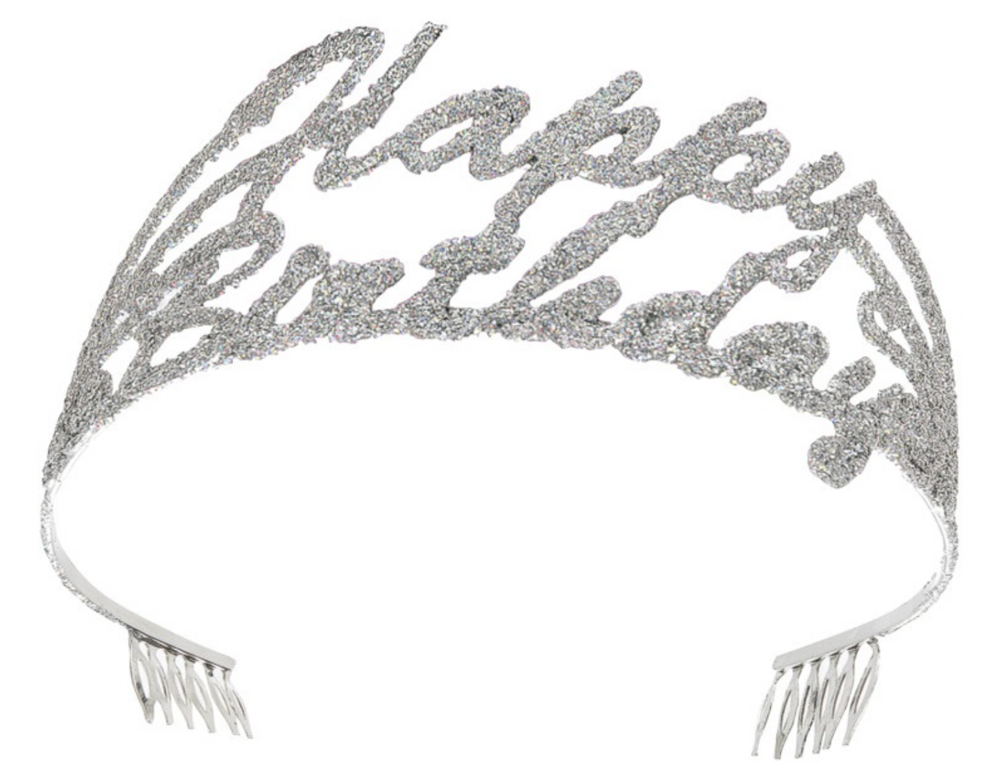 Birthday Script Glitter Tiara