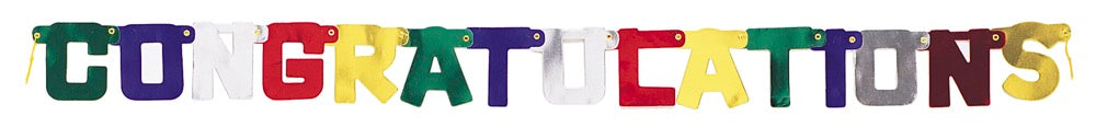 Deluxe Congratulations Jointed Banner