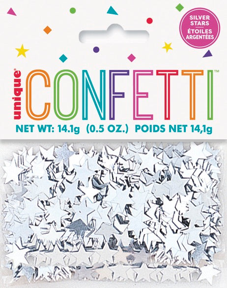 Silver Star Confetti .5oz