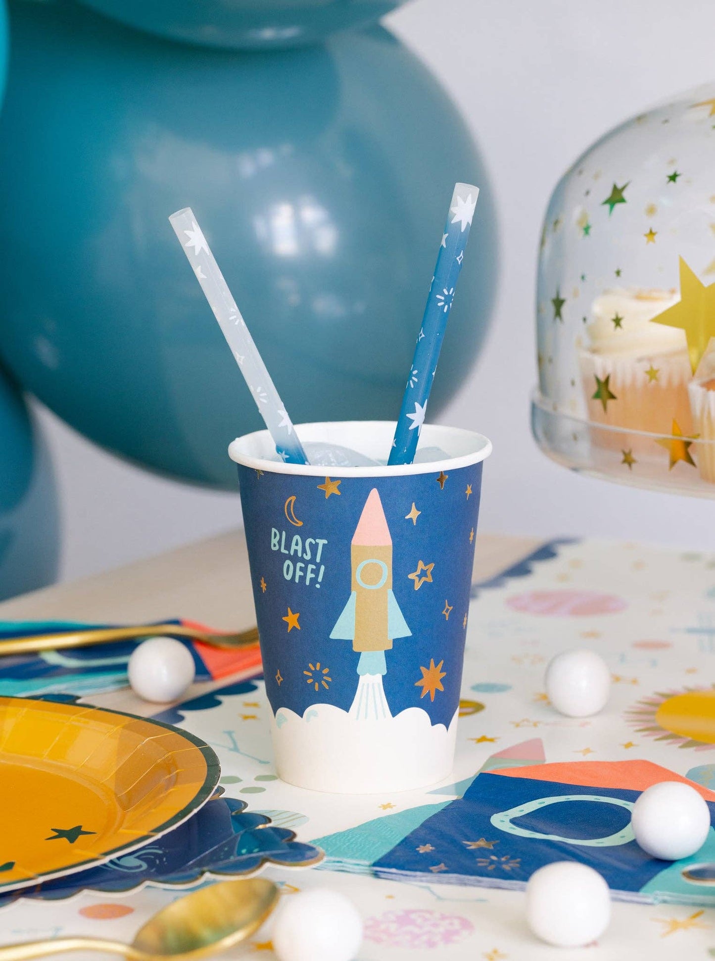 Space Paper Party Cups 8ct